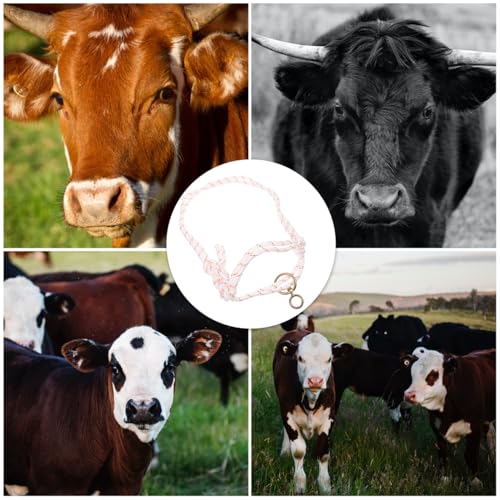 VANZACK Kuhhalter Aus Strapazierfähigem Nylon Tragbares Viehzubehör Zur Komfortablen Anpassung an Rinderkopf Leichtes Und Praktisches Rinderhalfter Für Landwirtschaft Und Viehhaltung