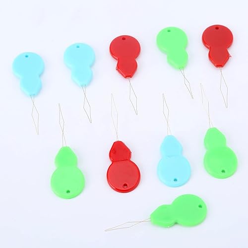 Miniatura 6 de 10 unidsset 2.0 in útil aguja enhebrador coser trabajo a mano herramientas de punzón de alambre artesanías guía de hilo de tejer accesorios costura