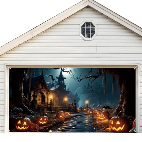 Bannière Halloween résistante aux intempéries avec œillets métalliques pour façade de maison - 6