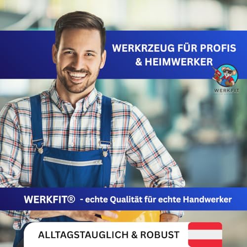 Werkfit Profi Reibebrett mit Softgriff - Schwammgummi-Reibebrett Verputzarbeiten - Putzbrett Made in Germany -Glättebrett feinporig (Schwammgummi fein Softgriff)