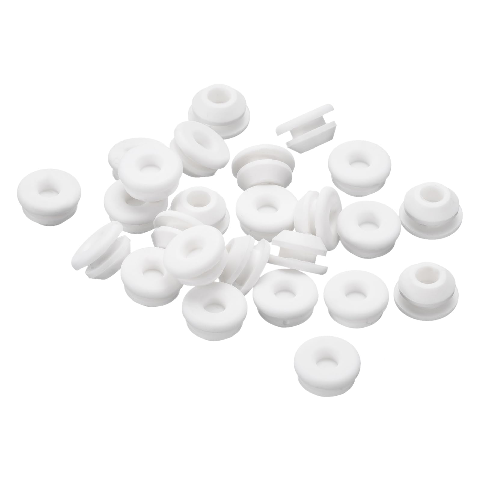 QUARKZMAN 28 Stück Gummistopfen – 5-5,5 Mm Lochdurchmesser, Transparent, Silikon, Für Möbel, Rohre & Abdichtungen