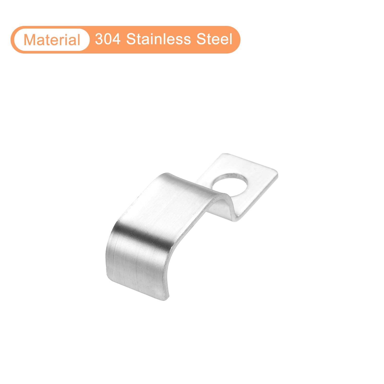 Uxcell 304 Stainless Steel Wall Mount Ceiling Mount Pipe Support Clamp for 38-40mm Pipe Uxcell 304 Stainless Steel Wall Mount Ceiling Mount Pipe Support Clamp for 38-40mm Pipe