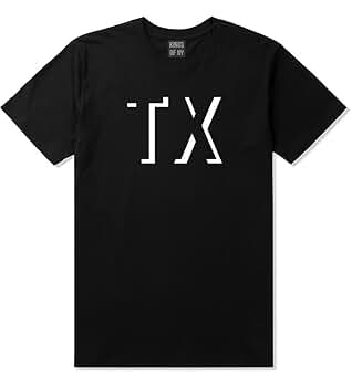 Kings Of NY TX Texas Abbreviation State T-Shirt Small Black