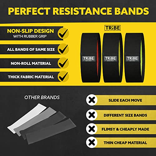 Fabric Resistance Bands for Legs - Workout Bands Resistance Bands for Men and Women - Booty Bands for Working Out - Exercise Bands Resistance Bands Set - Elastic Bands for Exercise - Image 4
