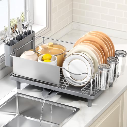 Dish Drying Rack Large Capacity - Stainless Steel Dish Rack