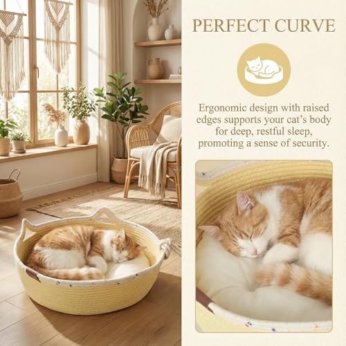 Nid pour chat avec coussin amovible : offrez-lui un sommeil doux et protecteur - 5