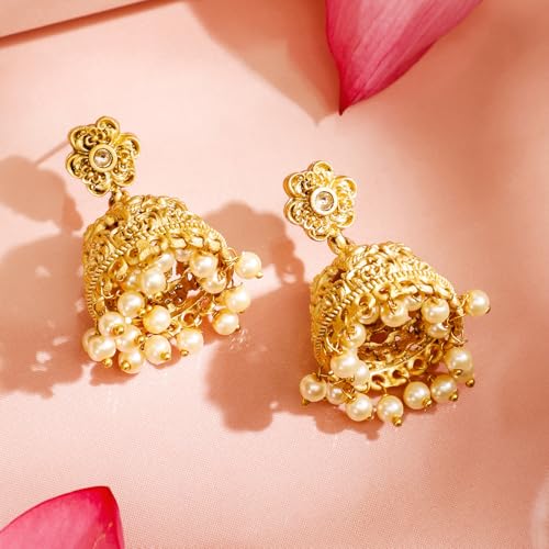 Image of Rubans Long Necklace Set Gold Plated Traditional Stylish Multicolour Jewellery Gift for Women & Girls