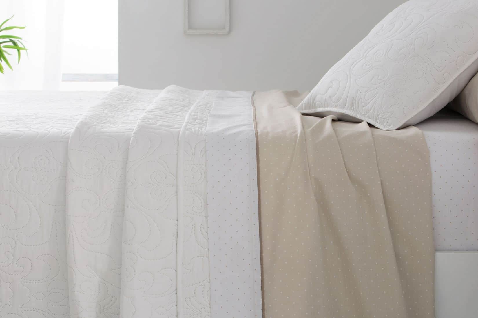 Burrito Blanco | Colcha 100% Poliéster Cama 90 Blanco