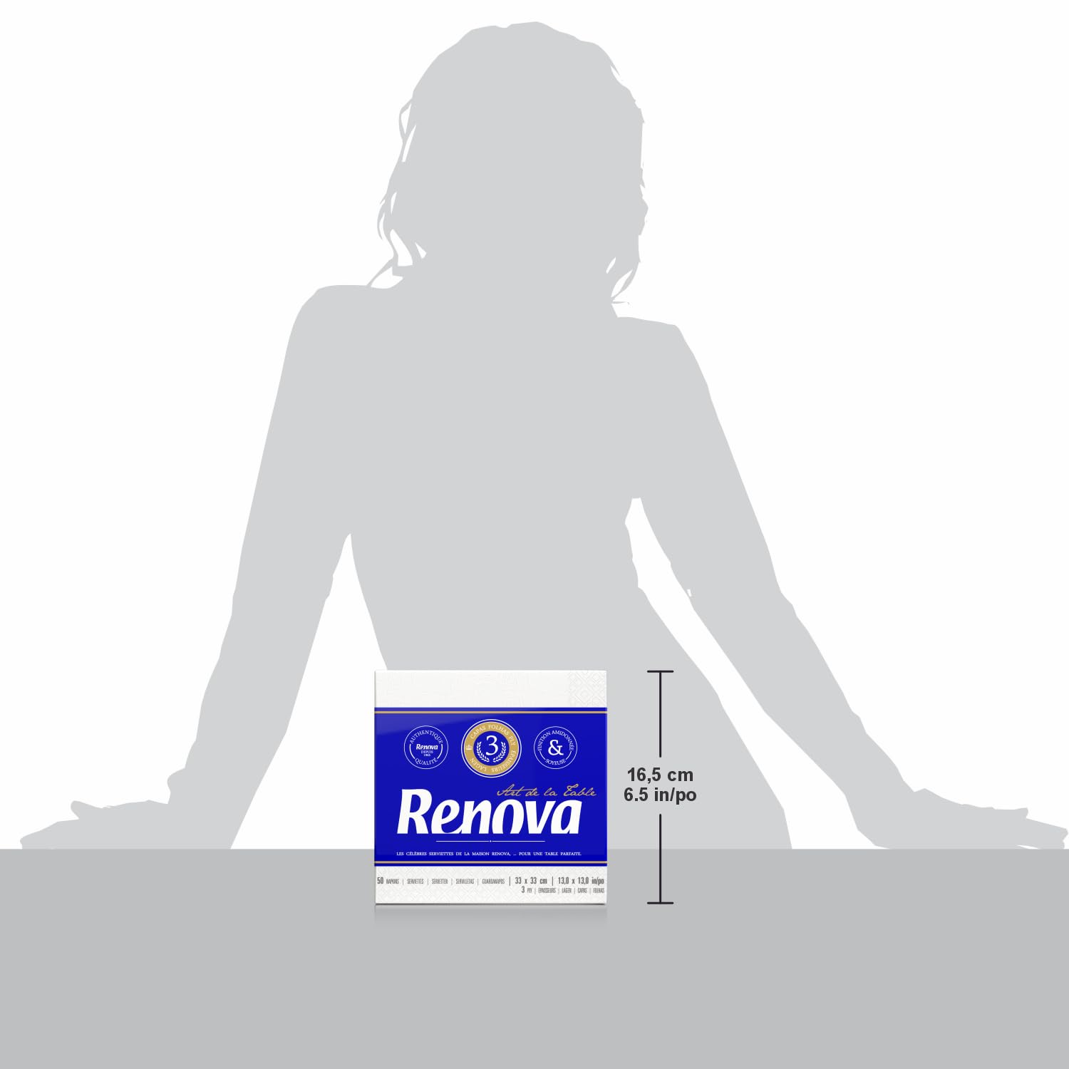 Renova Servilletas De Papel Art De La Table - 50 Servilletas Premium 3 Capas