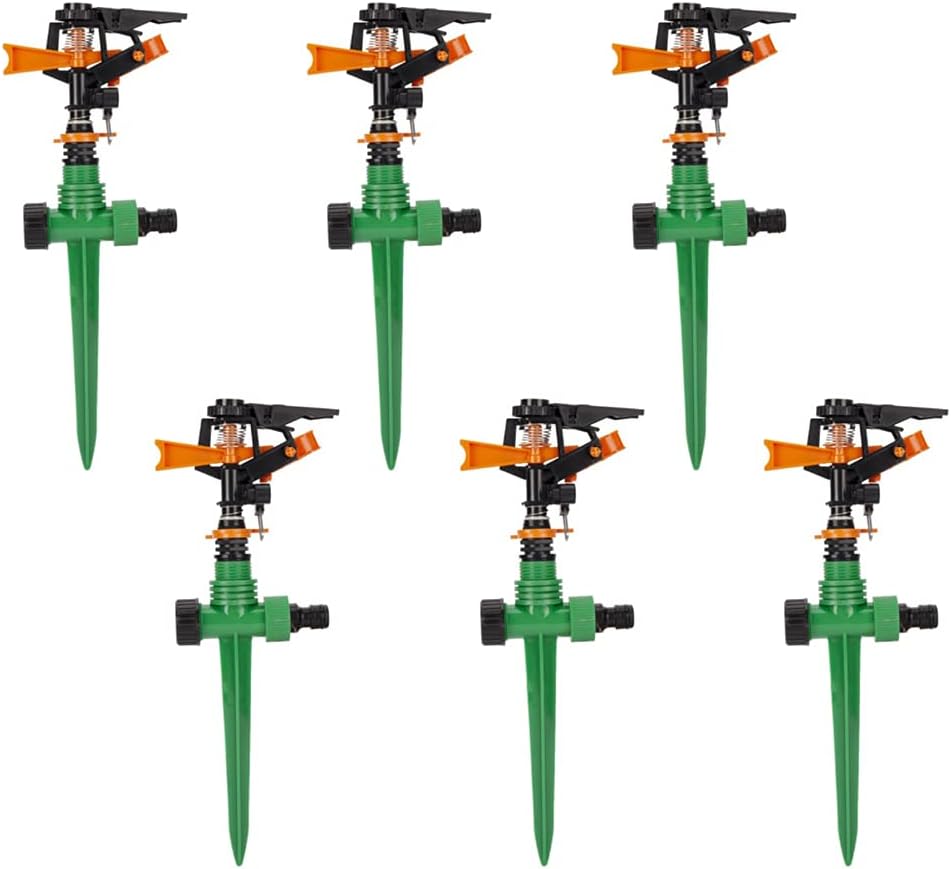 Lawn Sprinklers,6Pcs 360 Degree Garden Sprinklers