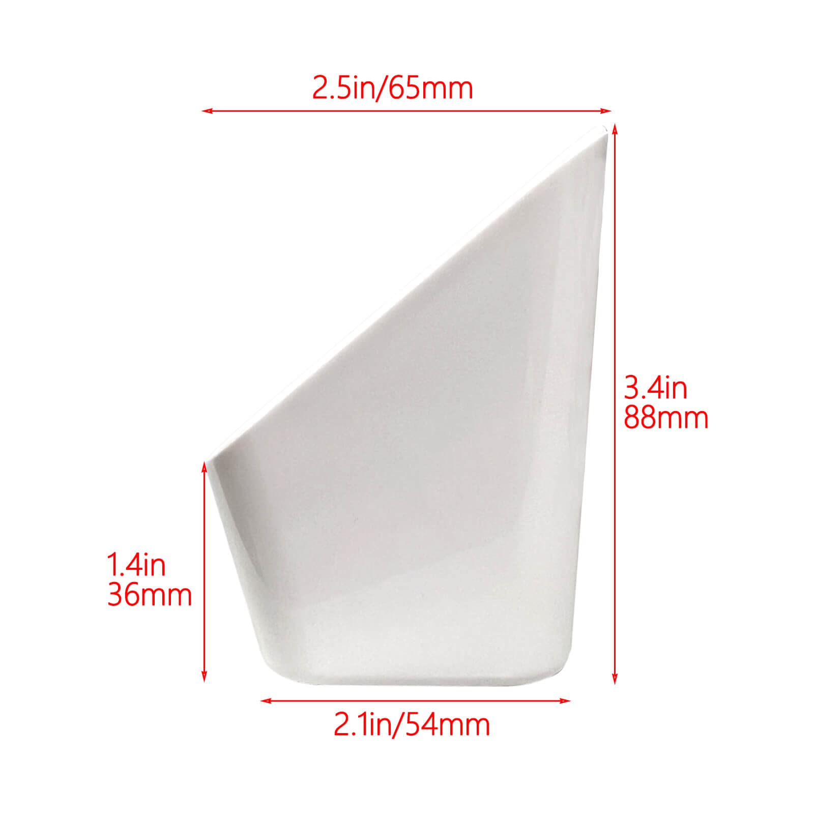 Küchenspüle Frontschalen Tip Out Tray Set 35,6 cm Polymer Kunststoff weiß - 2er Pack