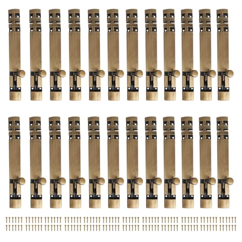 Image of Volo Premium 6 inch Xylo Tower Bolt /Door Latch /kundi /chitakni /Chitkini (Stainless Steel Rod) (Antique Brass Finish) (Size 150mm) (6 inch- 150 mm, 24)