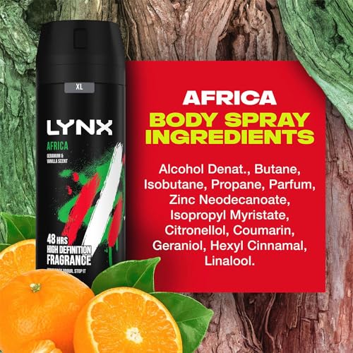 Image of Lynx Africa Body Spray Deodorant 200ml