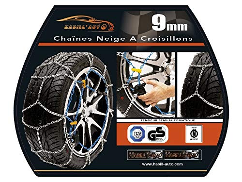 Schneeketten, 9 mm, Premium-Spannung, automatisch, 195/55 R16-195 55 16-195 55 R16