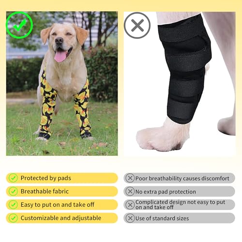 Image of LovinPet Dog Elbow Protector Anti-Licking Elbow Sleeve, Adjustable, Comfortable & Durable Front Leg Guard for Medium to Large Dogs, Prevents Licking and Chewing,Dog Sleeve,Dog Leg Sleeve