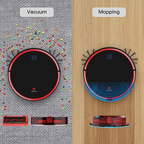 Lefant Robot Vacuum Cleaner with Mop, Robotic Vacuum, 2200Pa Suction,  Self-Charging, Works with Google/Alexa/Wi-Fi, Quiet, Slim, Perfect for Pet  Hairs, Snacks, Hard Floors, Low Pile Carpet T700 : Amazon.co.uk: Home \u0026  Kitchen