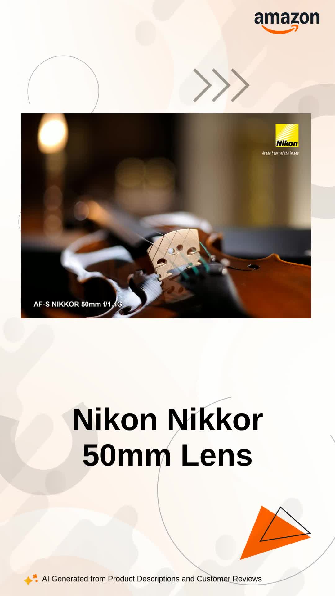 Nikon AF-S Nikkor 50 mm f/1.4G Prime Lens for Nikon DSLR Camera