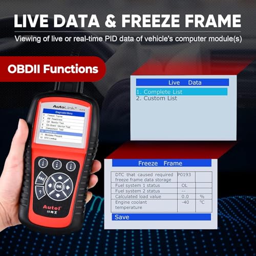 Autel AutoLink AL619 OBD2 Scanner | 2026 ABS/SRS/CAN Diagnostic Tool | Read/Erase Codes, Check Engine Light, OBDII Live Data & DTC Library | Upgrade for AL519, ML519, ML619 (Vehicle-Specific) - Image 6
