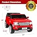 Best Choice Products 12V 3.7 MPH 2-Seater Licensed Land Rover Ride On Car Toy w/Parent Remote Control, MP3 Player - Red