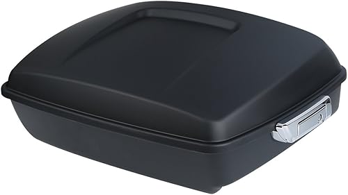 Miniatura 2 de Paquete turístico picado de 10.7 pulgadas, color negro mate, maletero, con pestillos para Harley Touring Road King Electra Street Glide 2014-2023