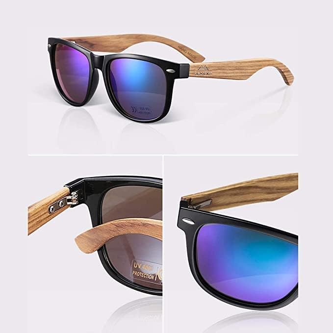 Miniatura 3 de AMEXI Wood Sunglasses with Dark Polarized Lenses for Men and Women Mens Sunglasses Polarized UV Protection