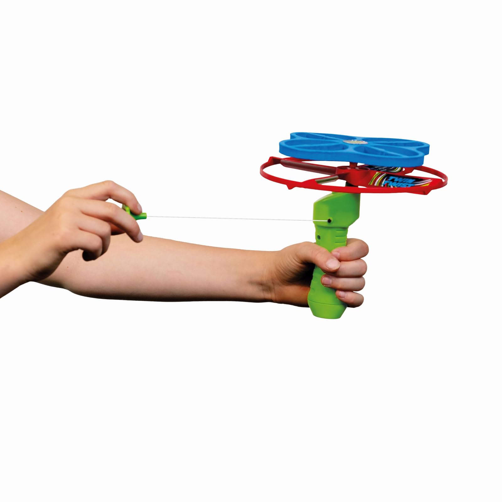 Günther Flugspiele 1647 - Juego de hélices Twin Twist, aprox. 18 cm, rotor con manivela de arranque rápido y arranque por tracción, listo para su uso inmediato, juguete para niños a