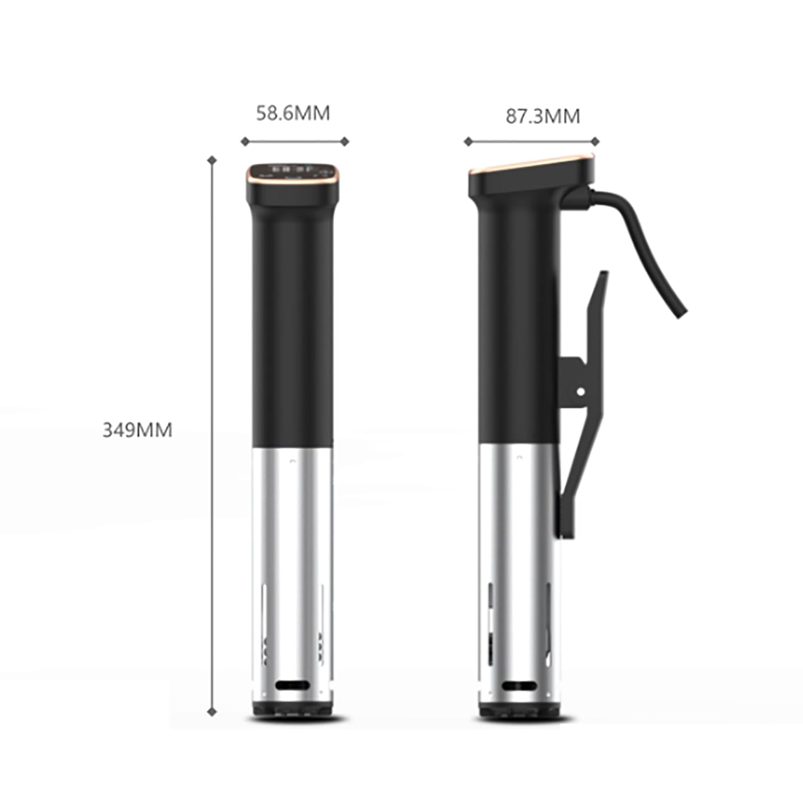 Máquina Sous Vide, Cocina Sous Vide De 1400W Con Pantalla Táctil Y Temporizador LED, Calentamiento De Ciclo Rápido Y Motor De CC Sin Escobillas, Bajo Nivel Ruido, Para Tiernos Y Jugosos Comidas