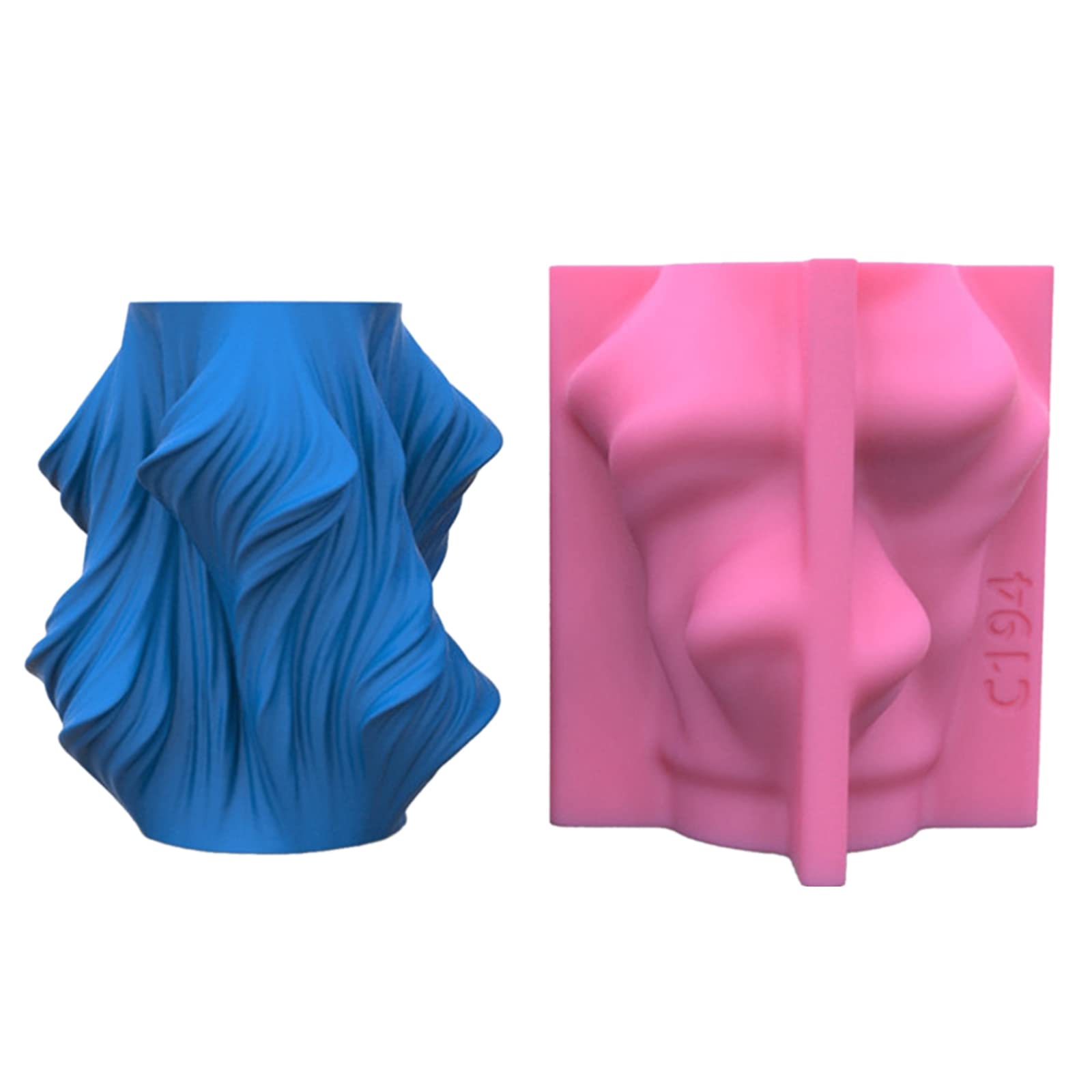 Art Pot - Molde de silicona para almacenamiento de flores, molde de resina epoxi, adecuado para contenedores de joyas, decoración del hogar, moldes para fundición de resina