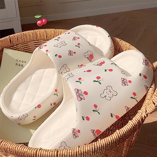 CEINOM Kawaii Rabbit Cloud slides for women Cute Cloud Slippers Thick Sole Non-slip Pillow Slippers Indoor and Outdoor3