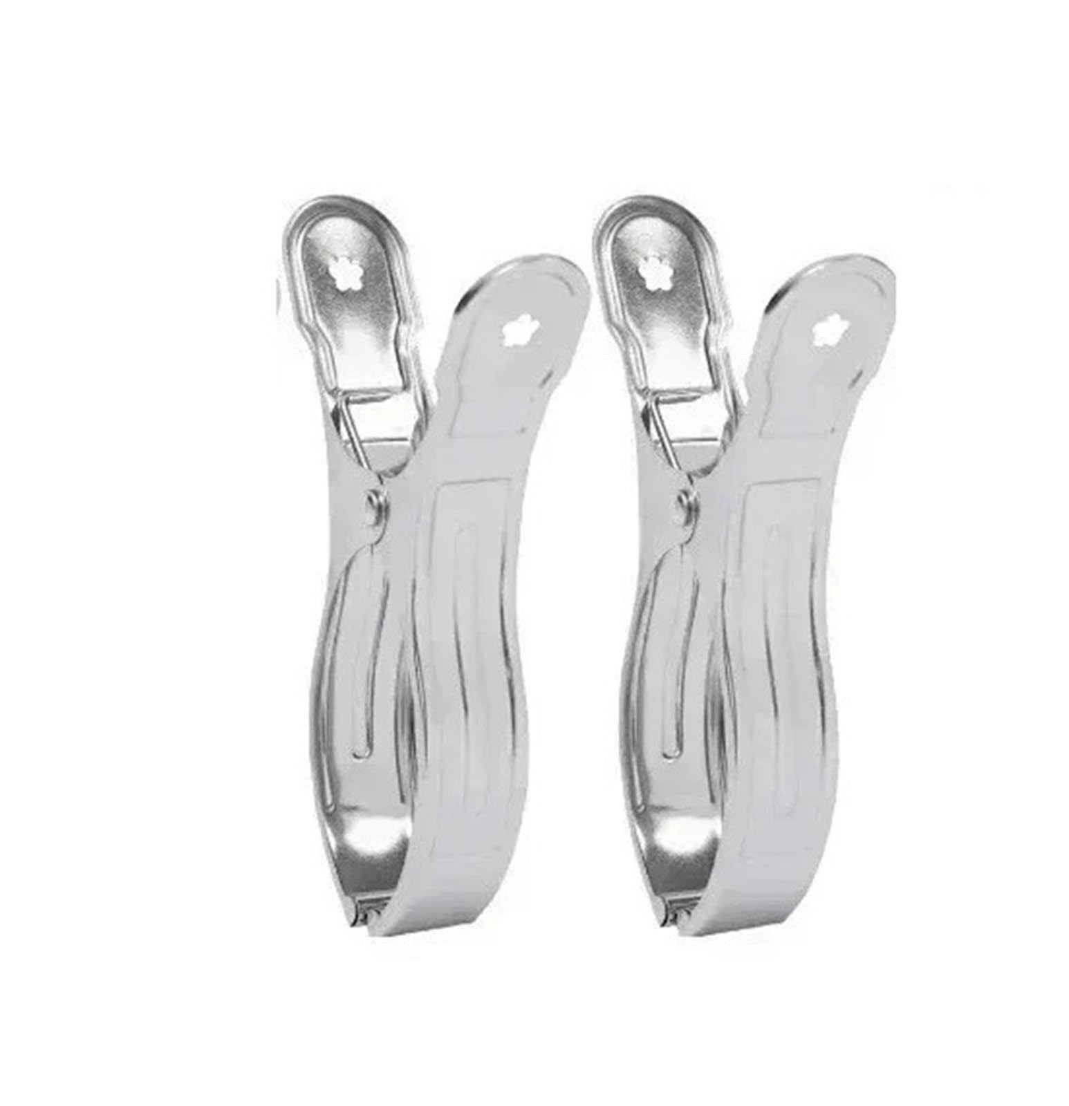 12pcs Large Stainless Steel Clips Laundry Drying Pin Clothes Pegs Spring Windproof Quilt Clothespins Beach Towel Clamp Hanger Stainless Steel Clothes Peg