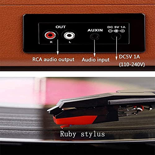 WENQJ Bagagerie Portable Gramophone Vinyl Record Player Bluetooth 5.0 Turntable 33 45 78RPM 3 Vitesses rétro avec 2 Haut… - Les Beatles, Paul McCartney, John Lennon, RIngo Starr, George Harrison WENQJ Bagagerie Portable Gramophone Vinyl Record Player Bluetooth 5.0 Turntable 33 45 78RPM 3 Vitesses rétro avec 2 Haut… – Image 7