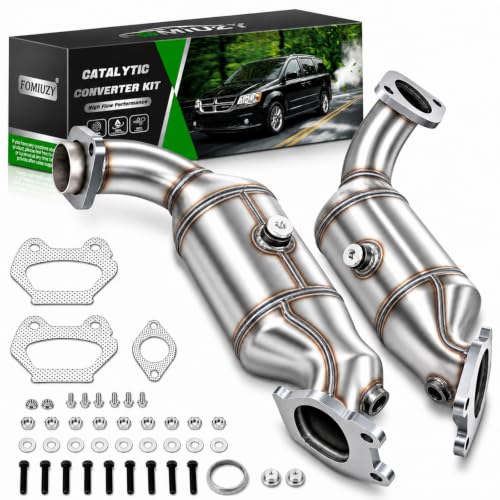 Image of Catalytic Converter Kit Direct-Fit Dodge Grand Caravan 2011 2012 2013 2014 2015 2016 2017 2018 2019 2020 Chrysler Town Country 200 Journey Avenger Ram C /V Volkswagen Routan 3.6L V6 16779 16780