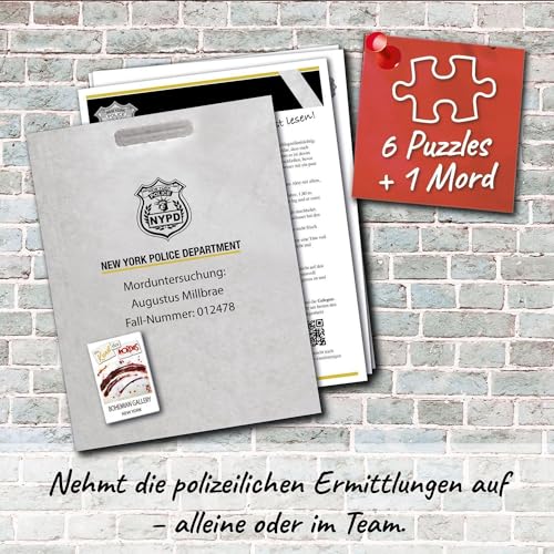 Kosmos 682187 Murder Mystery Puzzle Case Files The Art of Murder Adventure Puzzle Meets Crime Solo or in a Team from 16 Years Multiple Puzzles Numerous Evidence Pieces Crime Game - Image 4