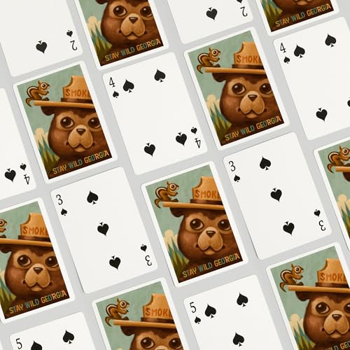 Lantern Press Georgia, Stay Wild, Smokey Bear y Ardilla miniatura 4