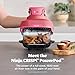 Ninja | Air Fryer | Crispi 4-in-1 Portable Cooking System | 4QT & 6 Cup Glass Containers, Crisper Plates & Storage Lids Included | Microwave, Freezer & Dishwasher Safe | Cherry Crush | FN101DR