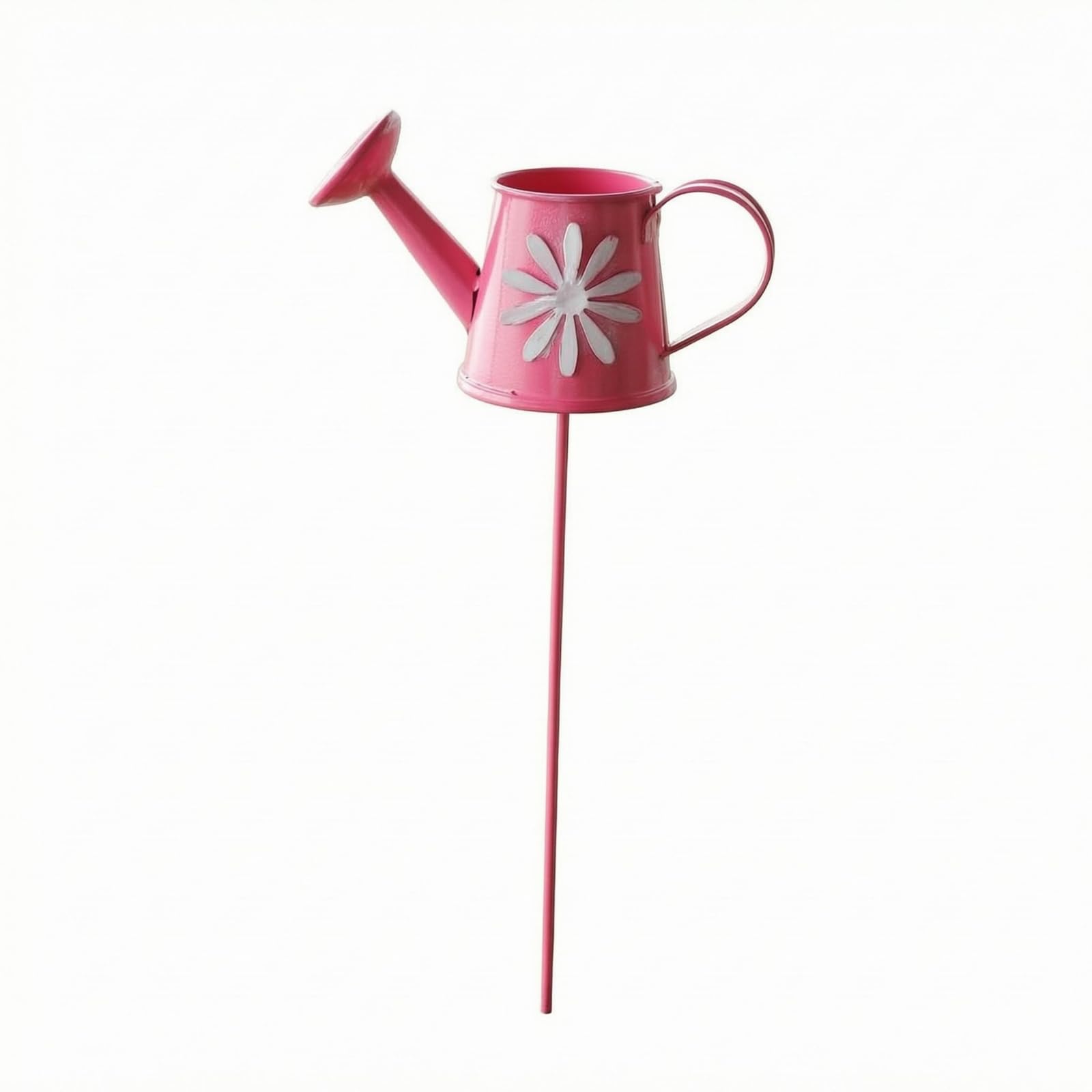 BNF®Miniature Iron Watering Can Stake with Curved Handle – Pink Decorative Garden & Tabletop Plant Accessory, Compact Short-Spout Design for Micro‑Landscape, Potted Plants-image-23