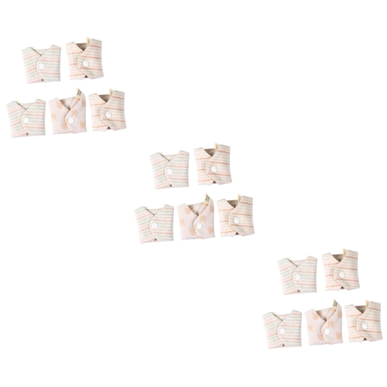 Anneome 15pièces Serviettes Hygiéniques Réutilisables Lot De Lavables Et Respirantes Design Aléatoire Super Absorbantes Et Confortables