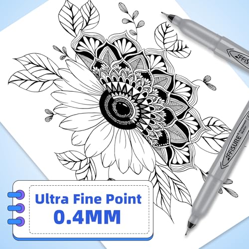 Image of Permanent Markers, Ultra Fine Point,Black,100 Count, 0.4mm, Fine tippermanent marker set, quick dry,waterproof, fading resists, durable,marks on paper, glass, ceramic, plasticwood, rock, metal