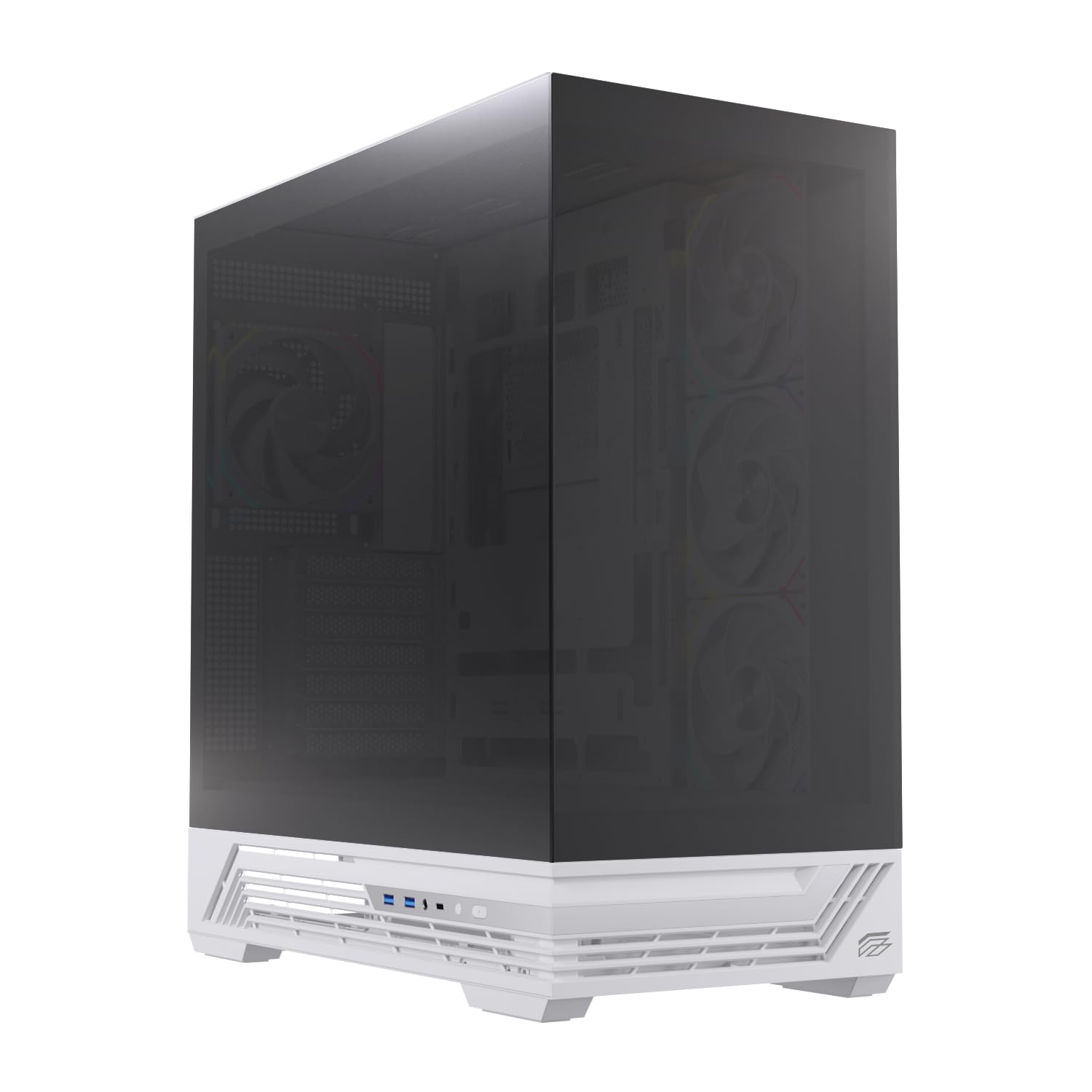 Prisma S800 RGB Caja de PC para Gaming, Soporte para 10 Ventiladores de 120mm, Refrigeración Líquida de 360mm (RGB Blanco)