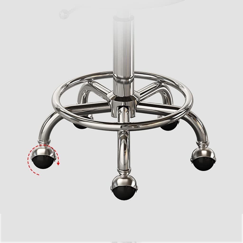 Sgabello da salone in pelle sintetica in poliuretano, sedia da parrucchiere omic, altezza del tavolo, panca regolabile per saloni e spa, design slish per Ultimate t