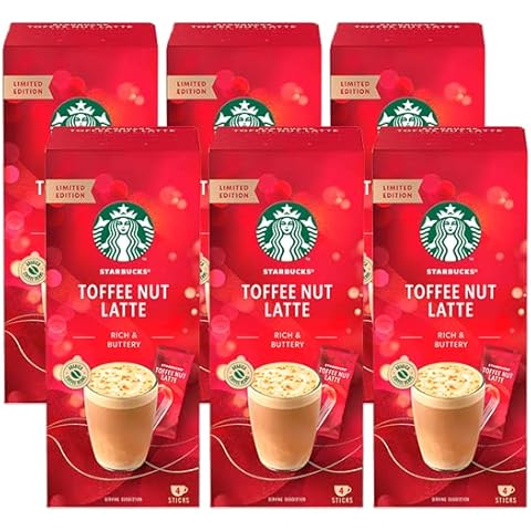Starbucks? Toffee Nut Latte Limited Edition, Instant Kaffee, 6 x 4 Sticks Cover