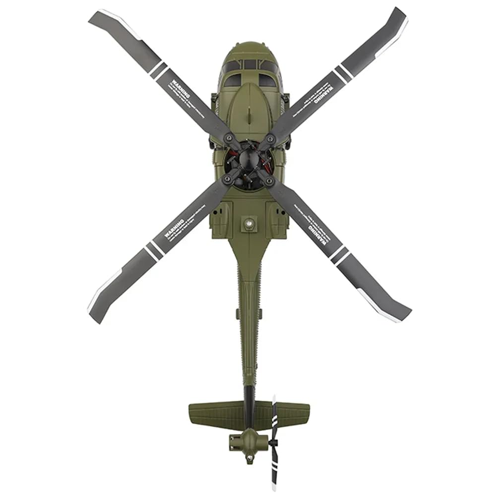 K170 UH60L RC elicottero con giroscopio a 6 assi, 2.4G 4CH elicottero telecomandato elicottero militare motore brushless 6G altitudine in bilico per adulti principianti