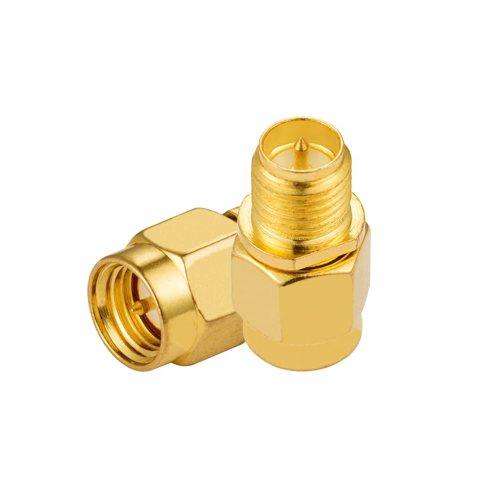 2x SMA RP-Stecker Auf Buchse Adapter – Gerade, Vergoldet, Für WiFi/Antennen