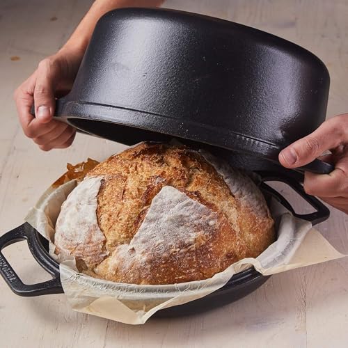 Image of Victoria 6-Quart Cast Iron Combo Cooker, Combination Dutch Oven and Skillet, Made in Colombia, 2-Piece Set