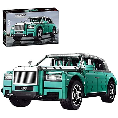 Myste Technics 4x4 Off-Roader Truck for Rolls Royce Cullinan, 3161Pcs SUV Supercar Collectible Car Advanced Building Set, Construction Toy Compatible with Lego Technic - Pine Green Cover