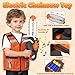 Kids Tool Set Toys, 56 Pcs Toddler Tool Set with Toy Chainsaw & Electronic Drill,Vest, Pretend Play Kids Construction Tools Toy for Toddler 3-5 Years Old Christmas Birthday Gifts