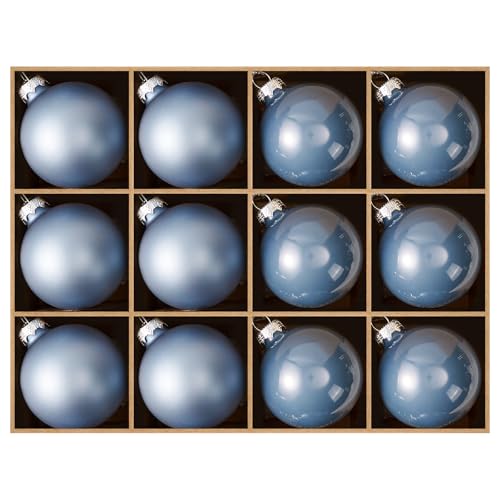 WDS WONDROUS Christmas Balls Decor Set of 12, Blue...