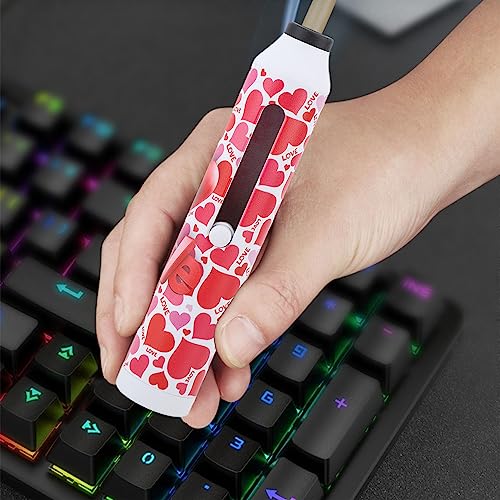 Image of CHICIRIS Handheld Ashtray, Portable Car Cigarette Holder Ash Tray for Home Office Outdoor Smoking, 5.5in (Heart)