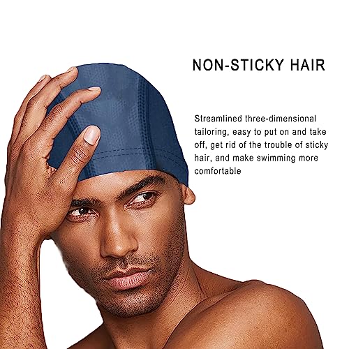 Iwrrvn Swimming Cap For Men&Women Lycra Fabric Swim Cap Kids Comfortable thumb #5