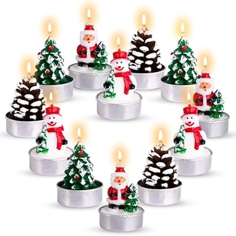 ArtCreativity Christmas Tealight Candle Set Cover